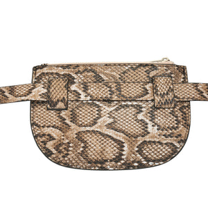 Slangen Riem Tas - Beige