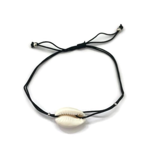 Schelp Armband - Zwart