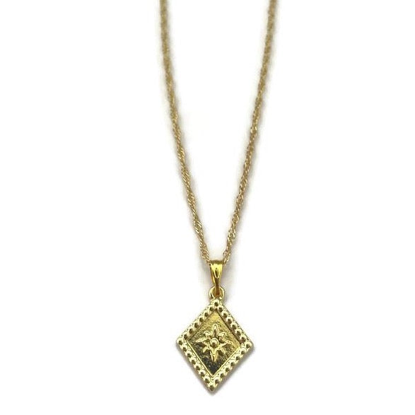 Rhombus Ster Ketting - Goud