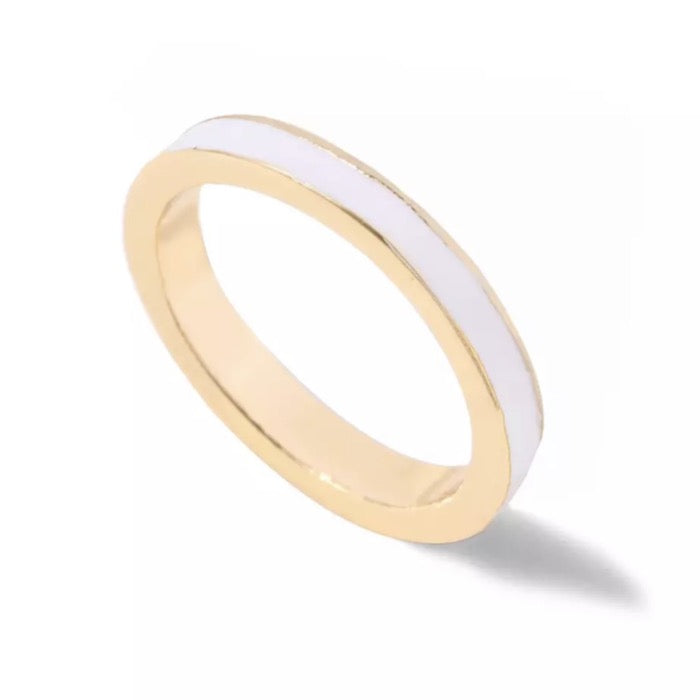 Witte Ring - Goud