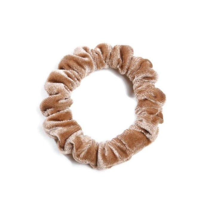 Velvet Scrunchie - Beige