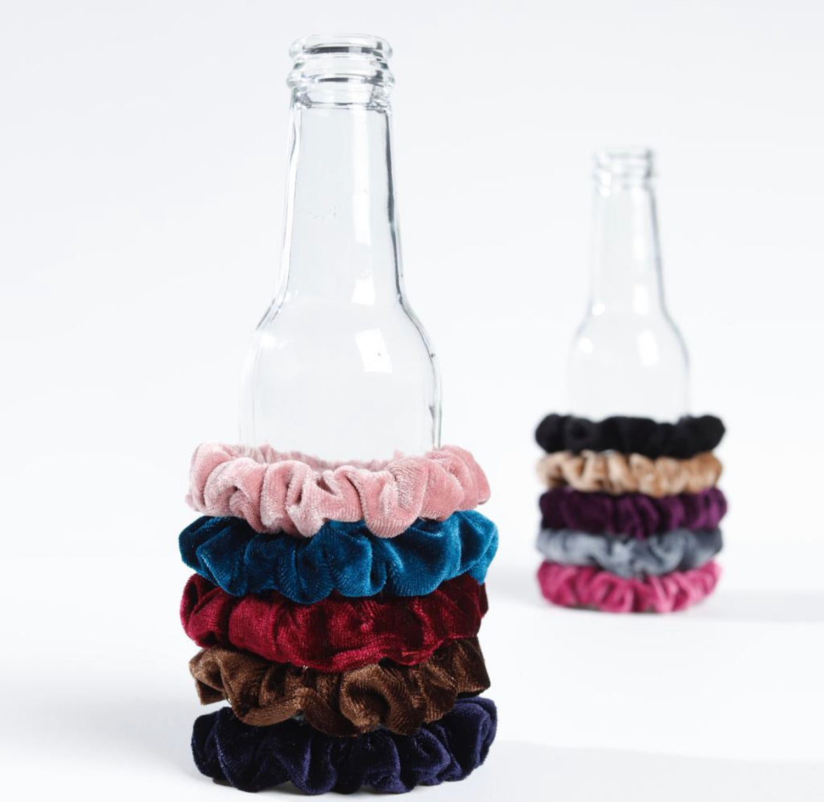 Velvet Scrunchie - Donker Blauw