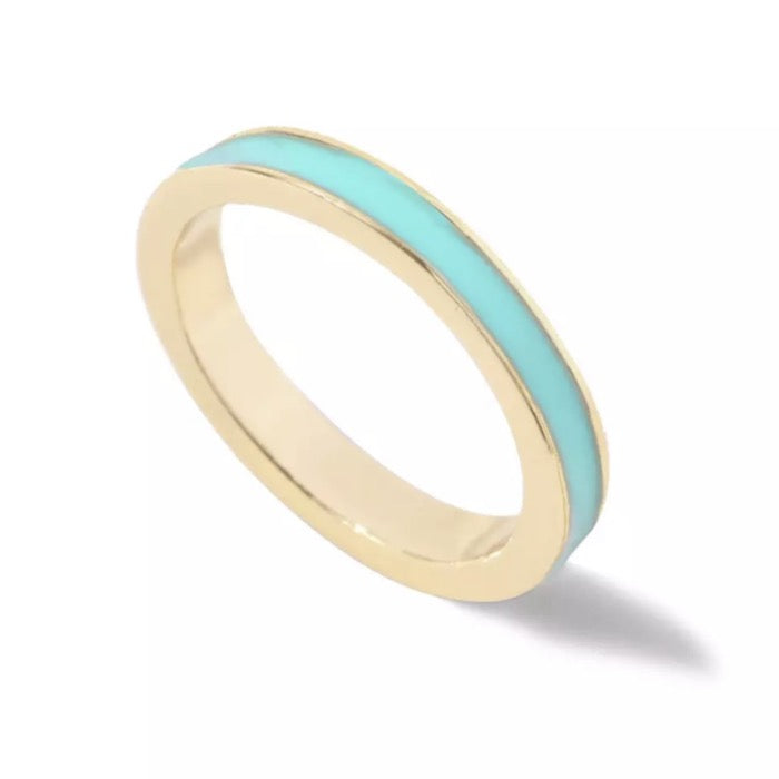 Blauwe Ring - Goud