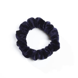 Velvet Scrunchie - Donker Blauw