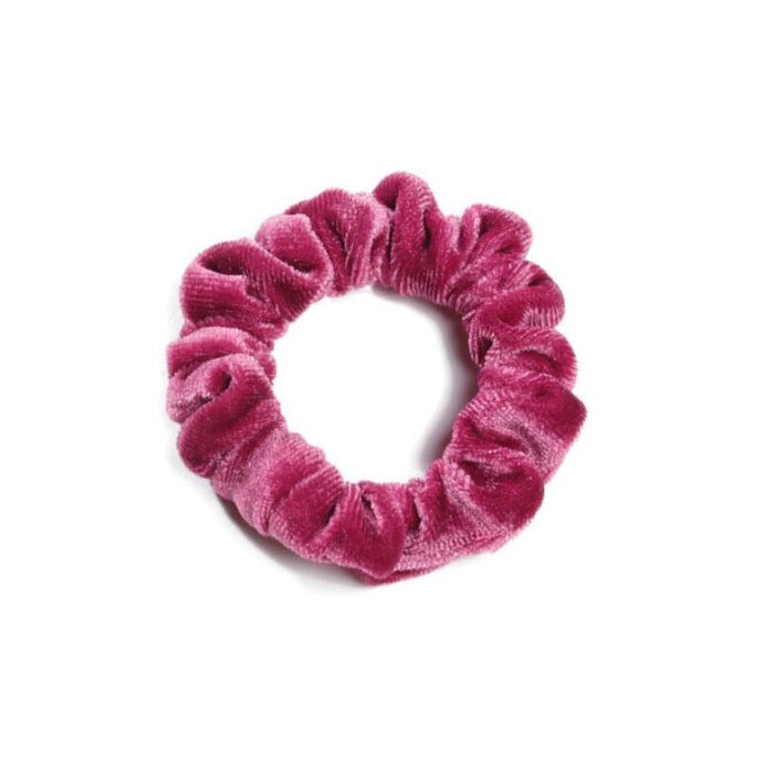 Velvet Scrunchie - Donker Roze