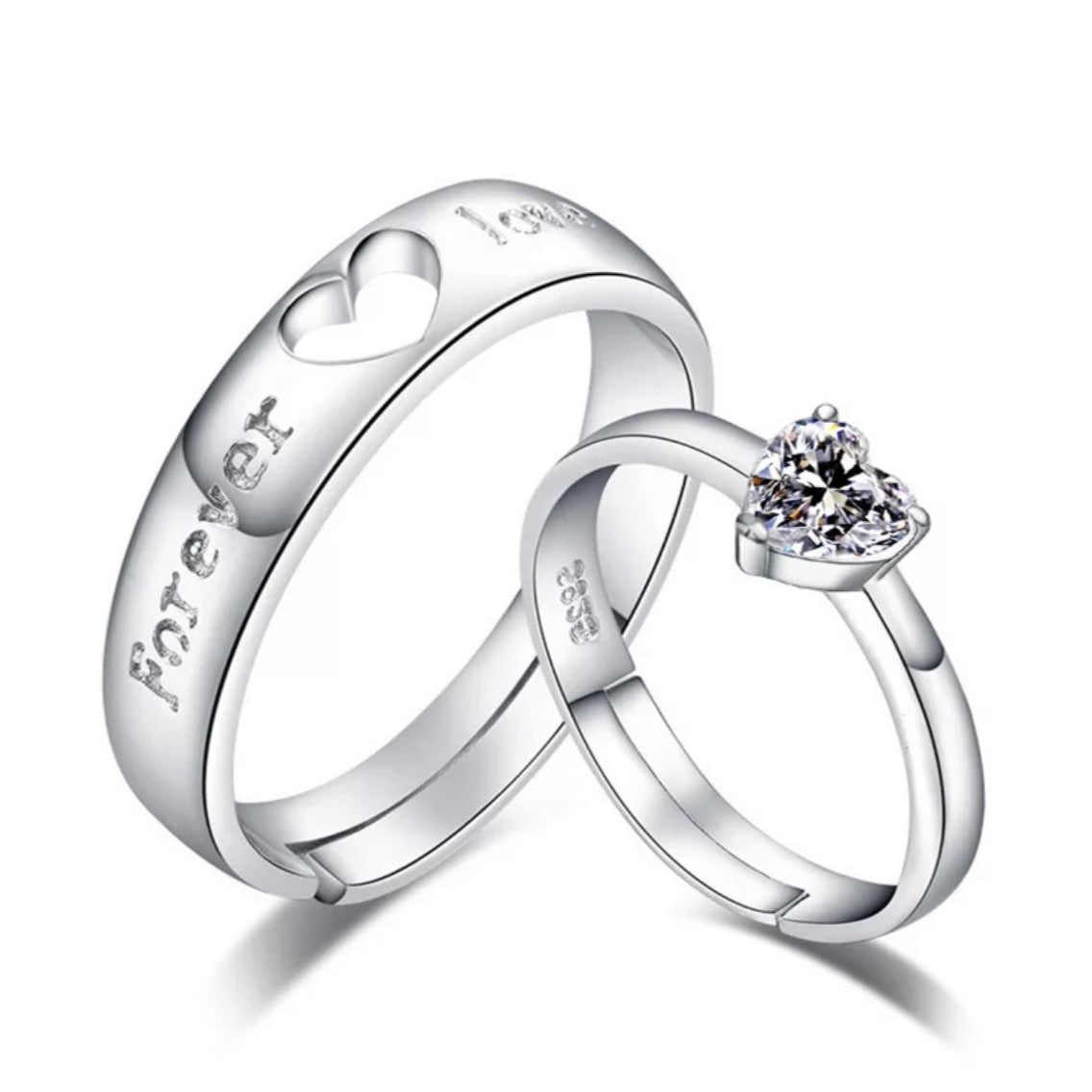 Forever Love Ring Set - Zilver