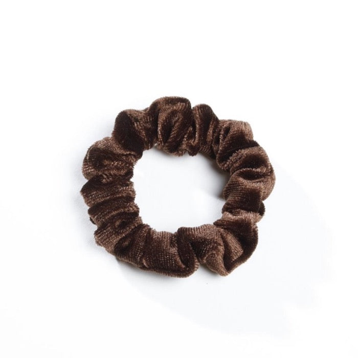 Velvet Scrunchie - Bruin