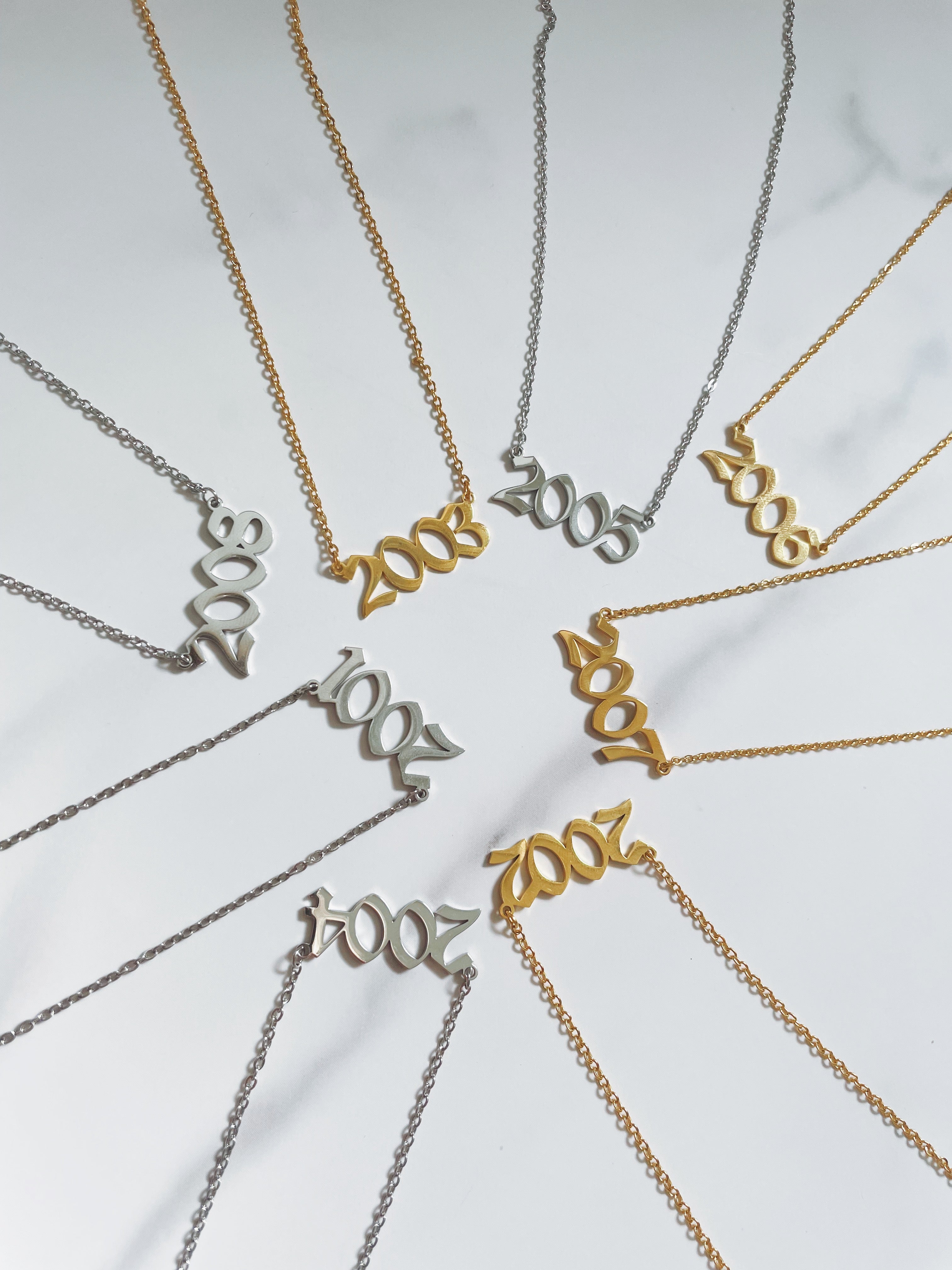 Jaartal Ketting - Goud