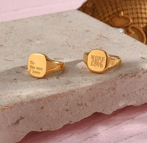 Love Letter Ring - Goud