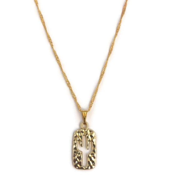 Cactus Ketting - Goud