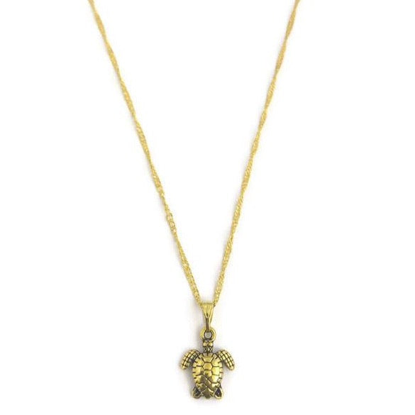 Schildpad Ketting - Goud