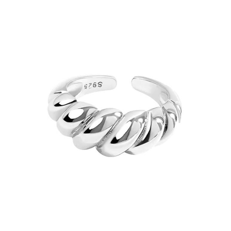 Croissant Ring - Zilver