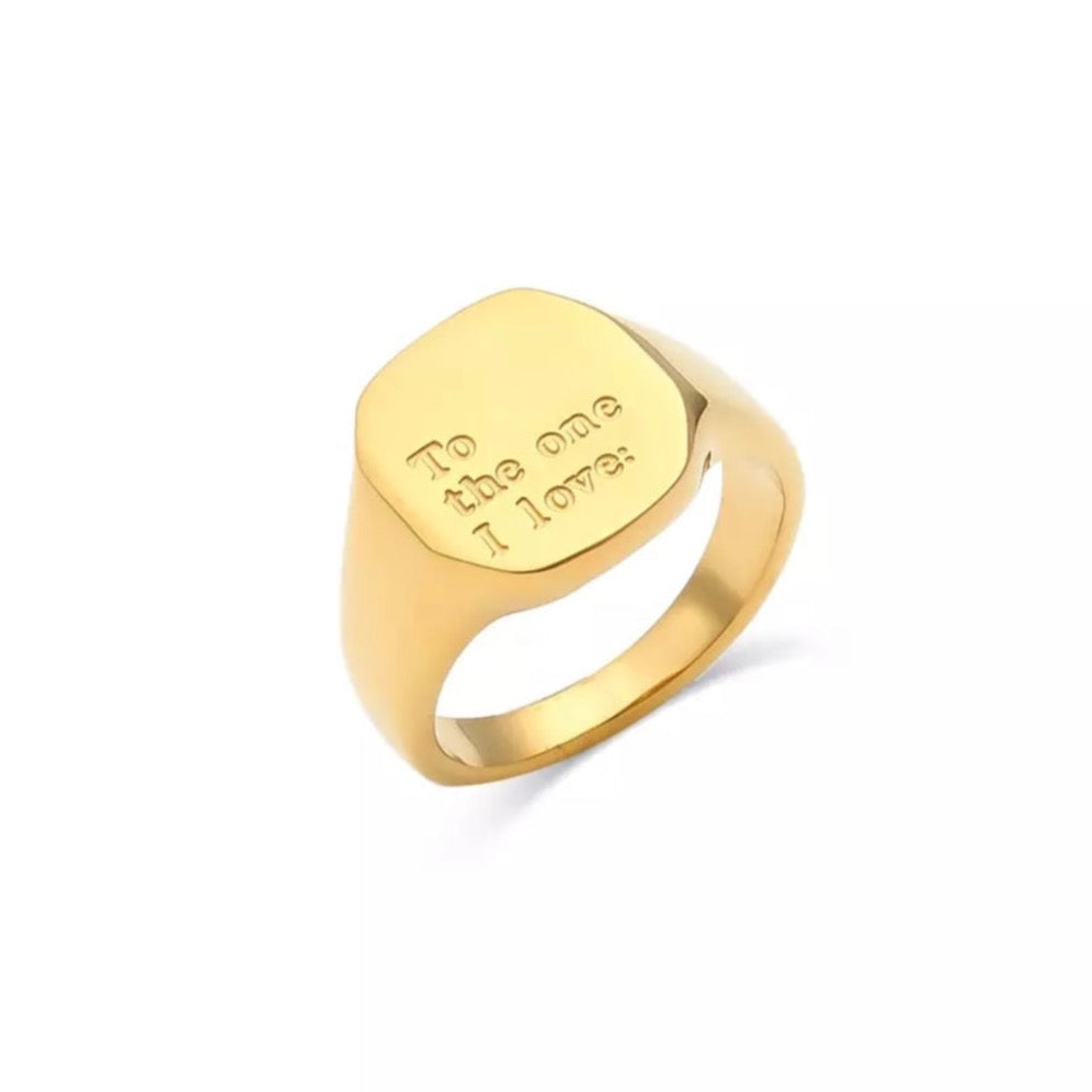 Love Letter Ring - Goud